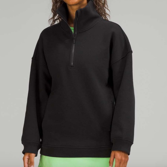 lululemon athletica Sweaters - Lululemon Thick Fleece Half-Zip
Black xs/s